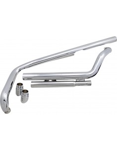 Sistema di scarico sistema cromato speedster hot rod slash down