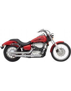 Scarico dragster 2 in 2 taglio dritto cromato