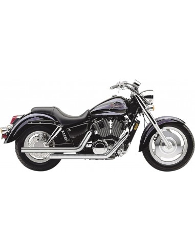 Scarico dragster 2 in 2 taglio dritto cromato