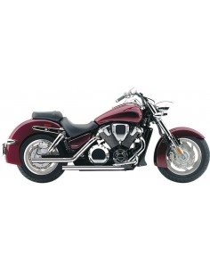 Scarico dragster 2 in 2 taglio dritto cromato