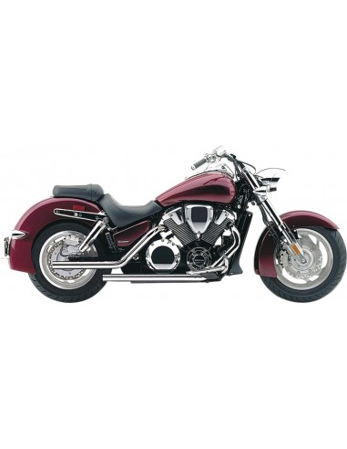 Scarico dragster 2 in 2 taglio dritto cromato