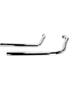 Scarico dragster 2 in 2 taglio dritto cromato