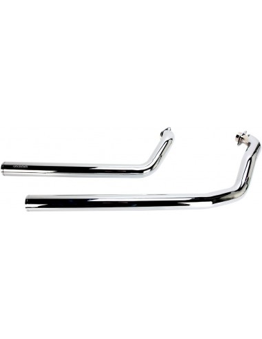 Scarico dragster 2 in 2 taglio dritto cromato