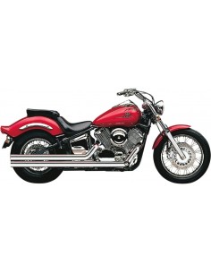 Sistema di scarico hot rod speedster lungo con powerport cromato