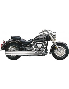 Sistema di scarico hot rod speedster lungo con powerport cromato