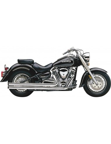 Sistema di scarico hot rod speedster lungo con powerport cromato