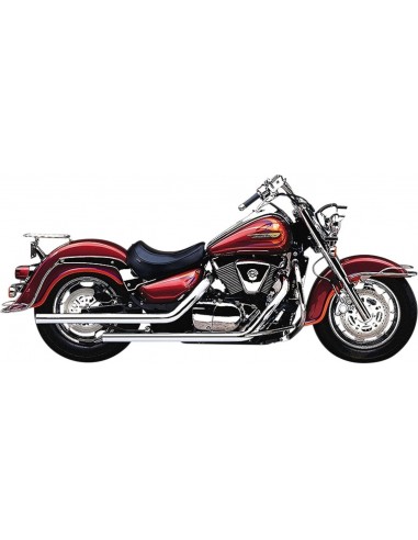 Scarico dragster 2 in 2 taglio dritto cromato