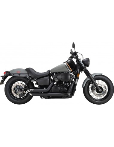 Scarico shortshots sfalsato honda shadow nero