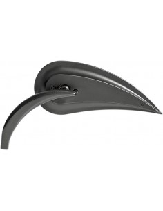 Specchio rad 3 pressofusto nero sinistro