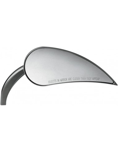 Specchio rad 3 pressofusto nero destro