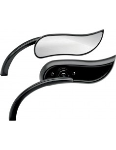 Specchio upswept micro nero sinistro