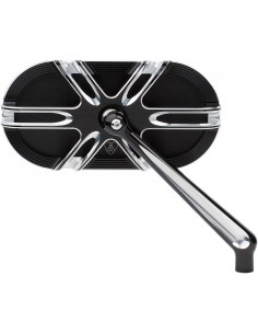 Specchio a gabbia taglio profondo destro nero