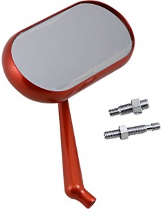 Specchio ovale dx arancione