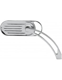 Specchio fionda scanalato cromato