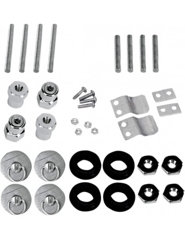 Kit di fissaggio post di aggancio specifico cromato