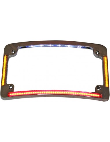 Cornice targa curva a led tutto in uno