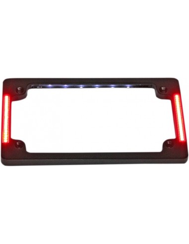 Cornice targa flat led nera