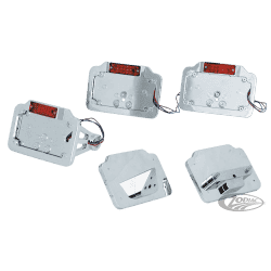 STAFFA MONTAGGIO TARGA E LUCE A LED