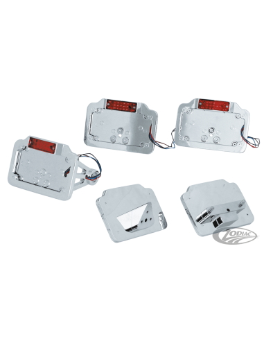 STAFFA MONTAGGIO TARGA E LUCE A LED