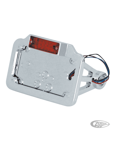 STAFFA MONTAGGIO TARGA E LUCE A LED