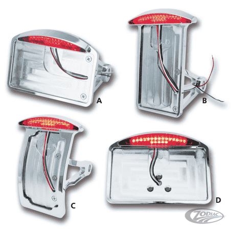 STAFFE MONTAGGIO TARGA CON LUCE POSTERIORE A LED PER ATTACCO LATERALE E PARAFANGO