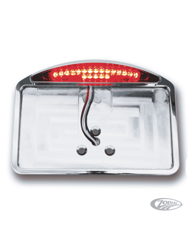 STAFFE MONTAGGIO TARGA CON LUCE POSTERIORE A LED PER ATTACCO LATERALE E PARAFANGO