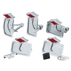 SUPPORTO TARGA CON FANALE A LED STILE DIAMANTE