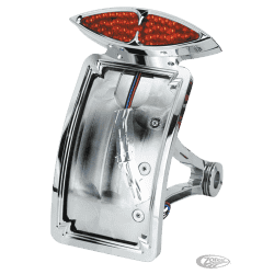 STAFFE PORTATARGA CYCLOPS PER MONTAGGIO LATERALE O SU PARAFANGO CON FANALE POSTERIORE A LED