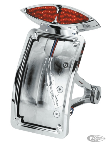 STAFFE PORTATARGA CYCLOPS PER MONTAGGIO LATERALE O SU PARAFANGO CON FANALE POSTERIORE A LED