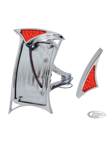 PORTA TARGA LATERALE CON FANALE GOTHIC A LED