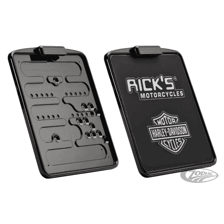 BASE PORTA TARGA RICKS IN ALLUMINIO BILLET