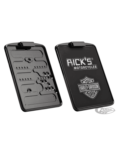 BASE PORTA TARGA RICKS IN ALLUMINIO BILLET