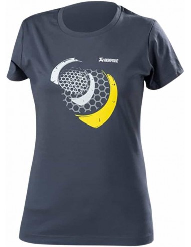 Tee Donna Mesh Bl/Gr L