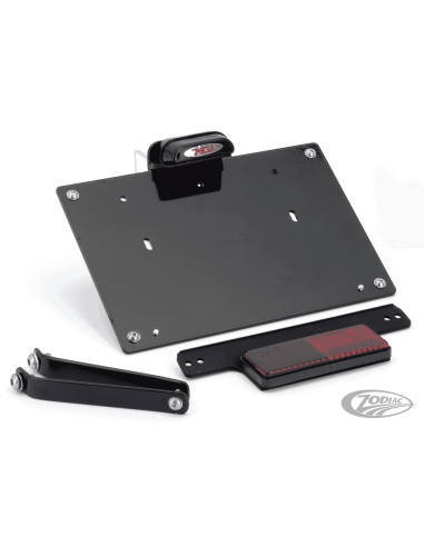 STAFFA PORTATARGA CON LUCI PER SOFTAIL MILWAUKEE EIGHT DA MCJ