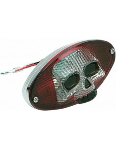 Fanale Posteriore Rosso/Clr Teschio Cateye
