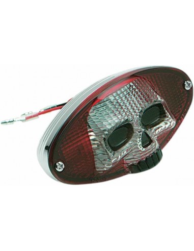 Fanale Posteriore Rosso/Clr Teschio Cateye