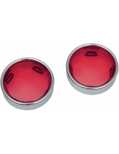 Lente Rossa Con Anello Di Finitura