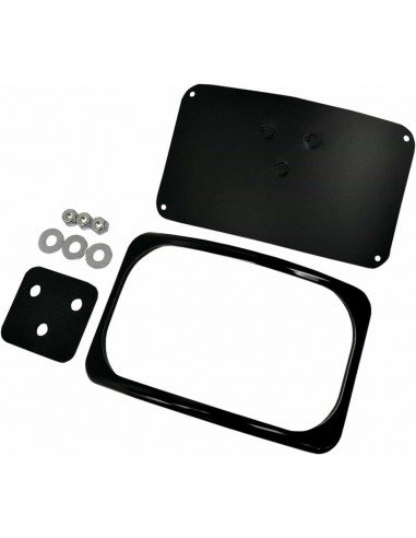 Attacco 3 Fori Lic Plt Blk