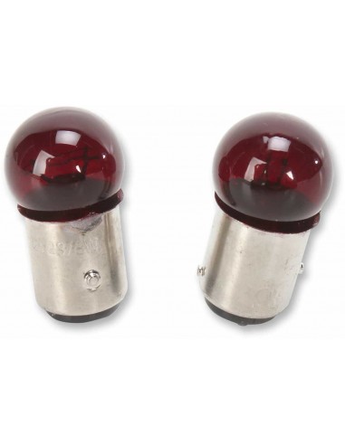 Lampadina 2Fil 23/8W 12V Rossa