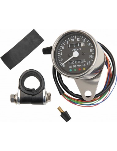 Speedo 4-Led Nero Km/H Rapporto 2:1