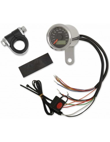 Speedo Con 4 Lts Kph Ss/Nero