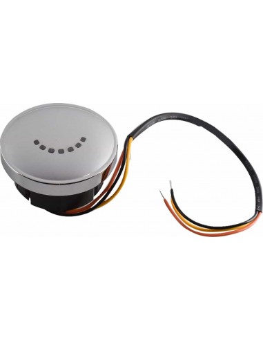 Gage Led Fuel Chr 01-7