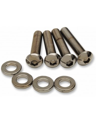 Kit Attacco Ammortizzatore Nero Cromato