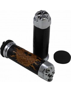 Impugnatura Teschio Chr Con Occhi Pln