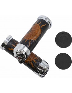 Impugnatura Teschio Chr Con Occhi Rossi