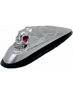 Testa Del Teschio Con Occhi Illuminati