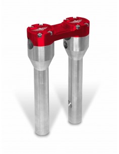 Riser Dritto 8" Argento/Rosso 1