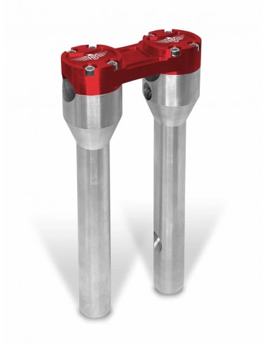 Riser Dritto 10" Argento/Rosso