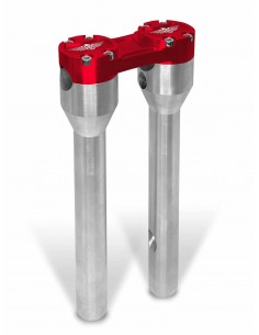 Riser Dritto 12" Argento/Rosso