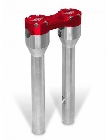 Riser Dritto 12" Argento/Rosso